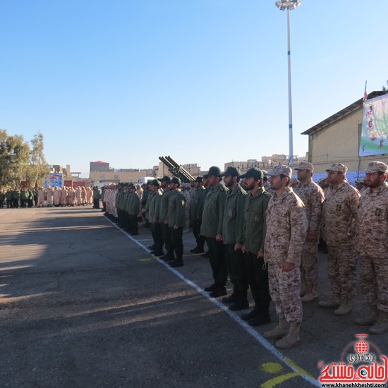 صبحگاه مشترک نیروهای مسلح رفسنجان-خانه خشتی (۲)