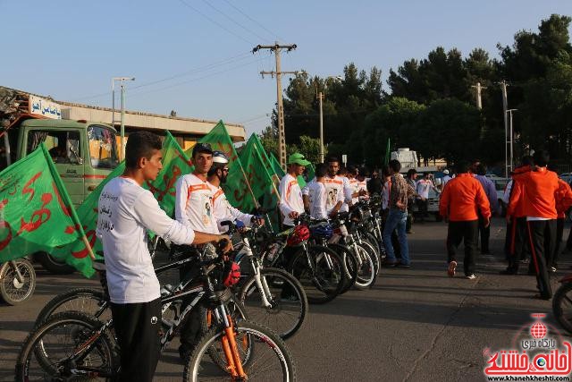 آغاز حرکت ۳۵ دوچرخه سوار رفسنجانی به مقصد جمکران