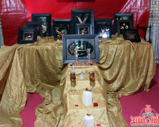 نمایشگاه قرآن، مائده های آسمانی و صنایع دستی در رفسنجان غرفه تزیینات مسی