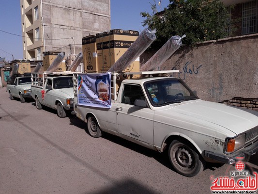 مانور خیابانی اهداء جهیزیه به نوعروسان در سطح شهر رفسنجان