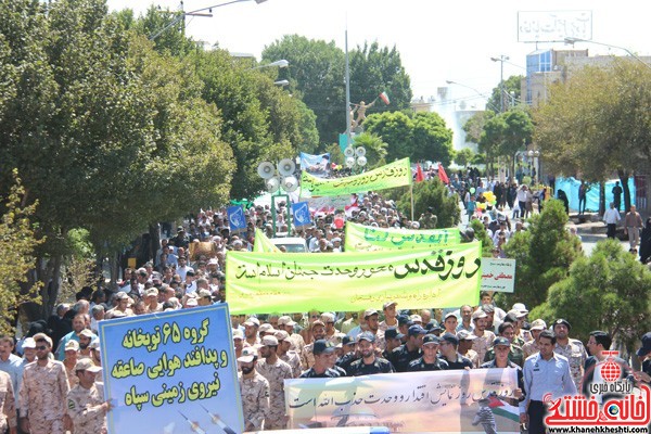 راهپیمایی روز قدس 95 در رفسنجان