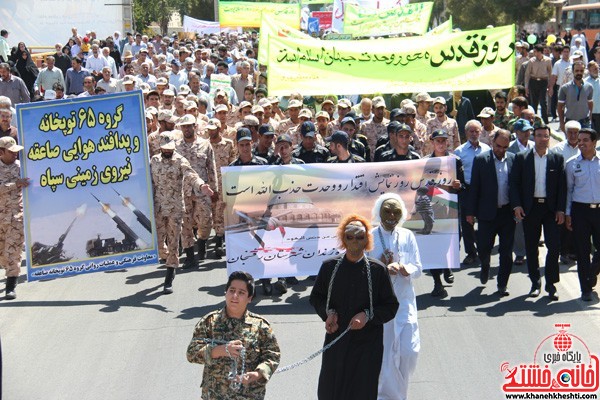 راهپیمایی روز قدس 95 در رفسنجان