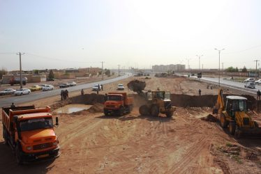 آغاز احداث زیرگذر تقاطع بلوار خلیج فارس و بلوار شهید صابری