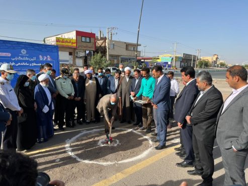 آغاز عملیات اجرایی ۲ طرح عمرانی در رفسنجان با حضور استاندار کرمان