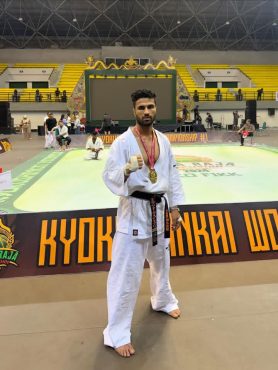 کاراته‌کا رفسنجانی موفق به کسب مدال طلای جهانی شد